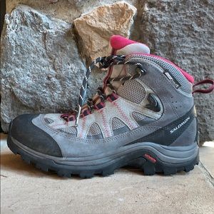 Salomon leather GTX backpacking/ hiking boots